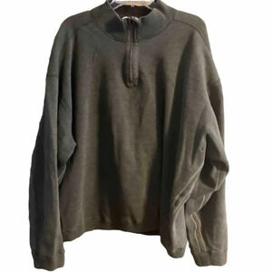 Mens sweatshirt 2XXL quarter zip fleece Type green pullover active outdoor